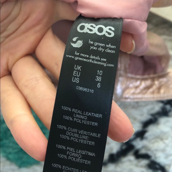 Copper metallic cropped authentic leather top - Picture 7 of 8